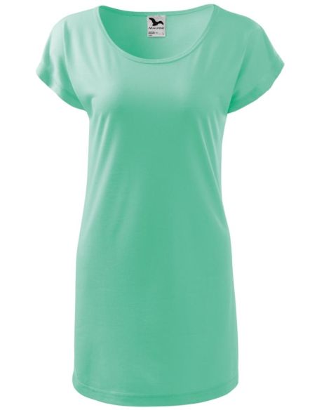 Tričko/šaty dámske Love 123 mätová