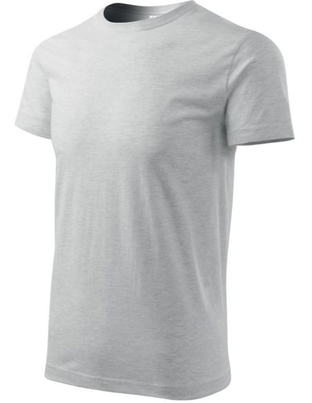 Tričko pánske Basic 129 svetlosivý melír