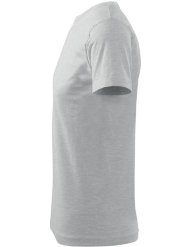 Tričko pánske Basic 129 svetlosivý melír