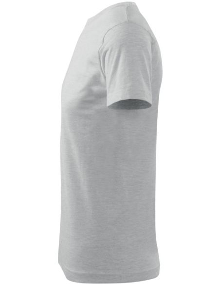 Tričko pánske Basic 129 svetlosivý melír