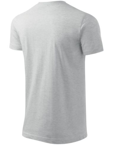 Tričko pánske Basic 129 svetlosivý melír