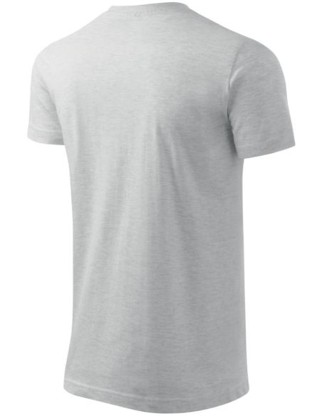 Tričko pánske Basic 129 svetlosivý melír