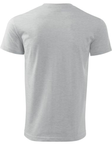 Tričko pánske Basic 129 svetlosivý melír