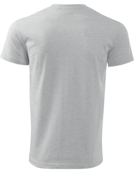 Tričko pánske Basic 129 svetlosivý melír