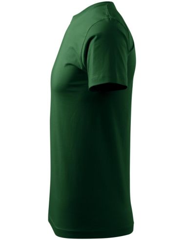 Tričko pánske Basic 129 fľaškovozelená