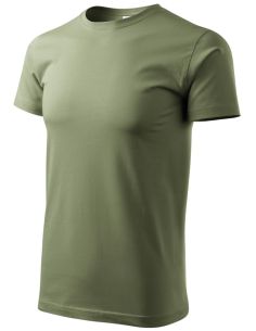 Tričko pánske Basic 129 khaki