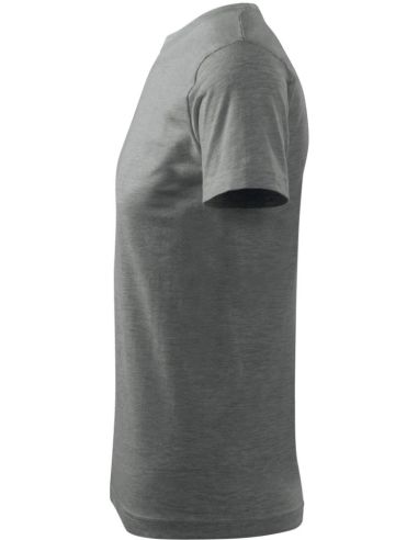 Tričko pánske Basic 129 tmavosivý melír