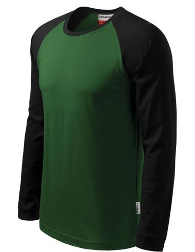 Tričko unisex Street LS 130 fľaškovozelená