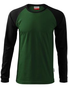 Tričko unisex Street LS 130 fľaškovozelená 2