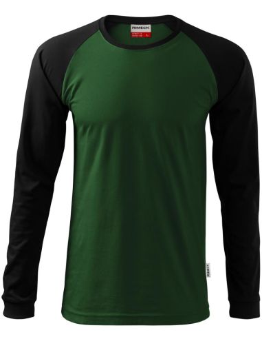 Tričko unisex Street LS 130 fľaškovozelená