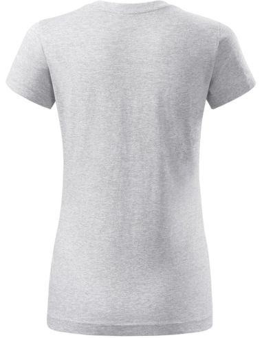 Tričko dámske Basic 134 svetlosivý melír