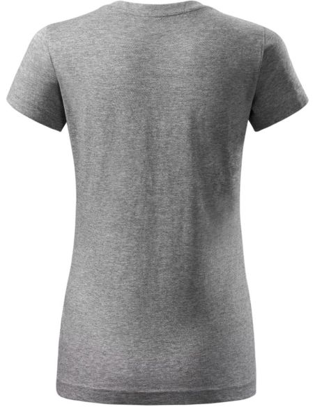 Tričko dámske Basic 134 tmavosivý melír