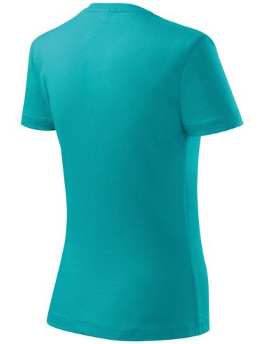 Tričko dámske Basic 134 smaragdovozelená