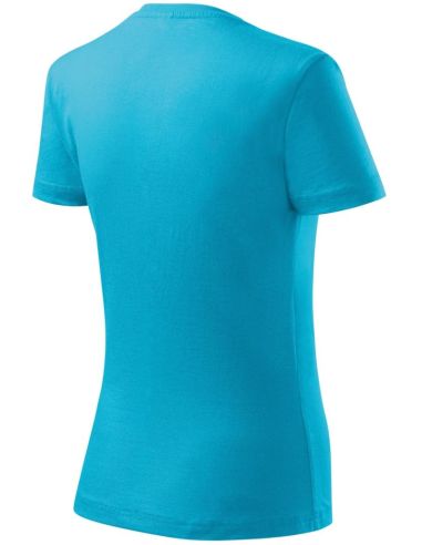 Tričko dámske Basic 134 tyrkysová