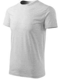 Tričko unisex Heavy New 137 svetlosivý melír