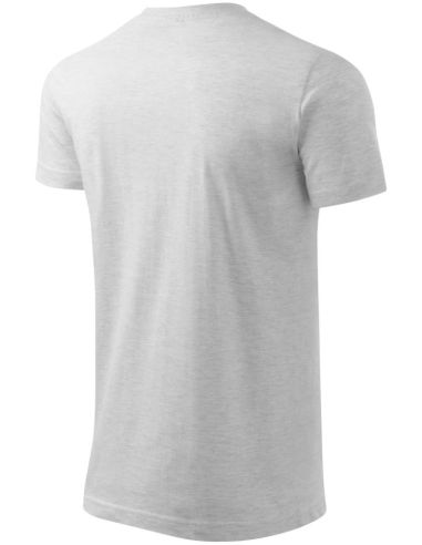 Tričko unisex Heavy New 137 svetlosivý melír