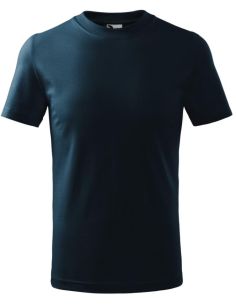 Tričko detské Basic 138 tmavomodrá 2