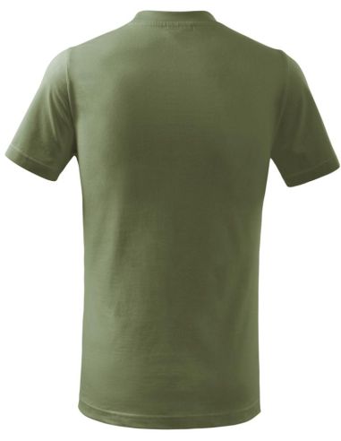 Tričko detské Basic 138 khaki