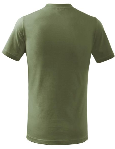 Tričko detské Basic 138 khaki