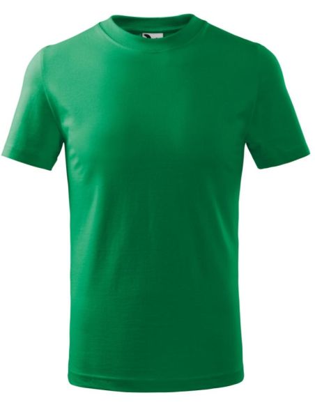 Tričko detské Basic 138 trávová zelená