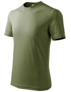 Tričko detské Basic 138 svetlá khaki