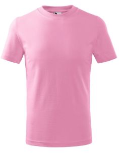 Tričko detské Basic 138 ružová 2