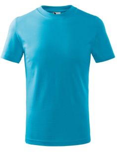 Tričko detské Basic 138 tyrkysová 2