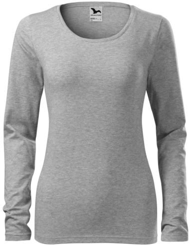 Tričko dámske Slim 139 tmavosivý melír