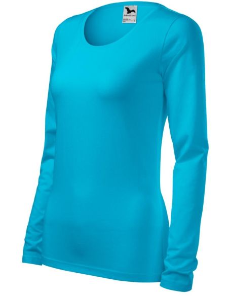 Tričko dámske Slim 139 tyrkysová