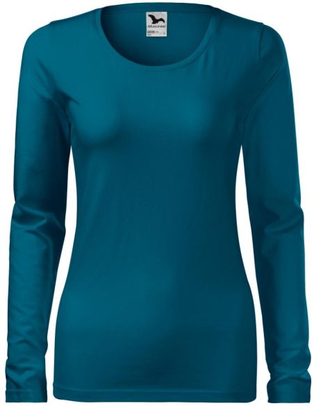 Tričko dámske Slim 139 petrol blue