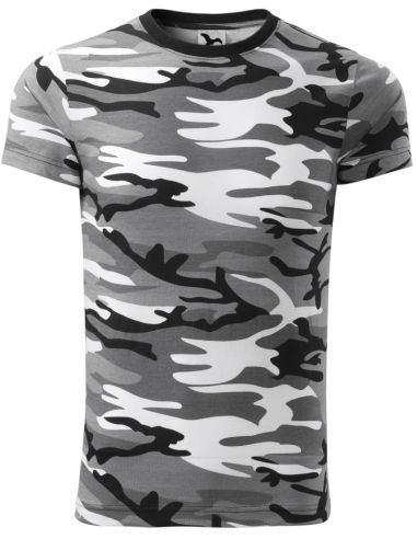 Tričko unisex Camouflage 144 camouflage gray