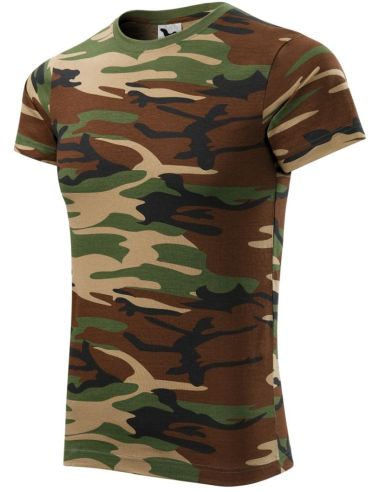 Tričko unisex Camouflage 144 camouflage brown