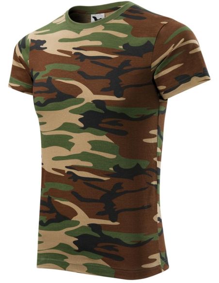 Tričko unisex Camouflage 144 camouflage brown