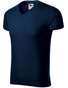 Tričko pánske Slim Fit V-neck 146 tmavomodrá