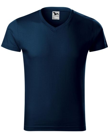 Tričko pánske Slim Fit V-neck 146 tmavomodrá