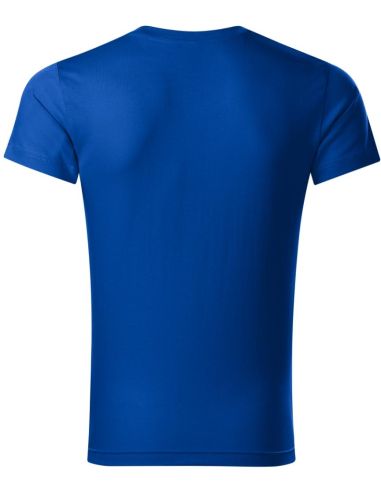Tričko pánske Slim Fit V-neck 146 kráľovská modrá
