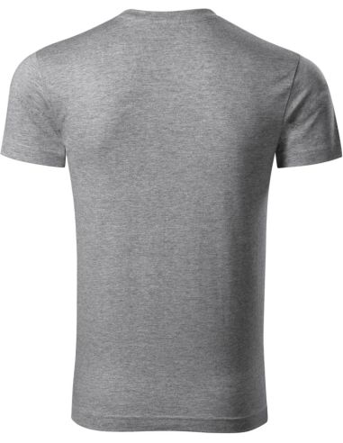 Tričko pánske Slim Fit V-neck 146 tmavosivý melír