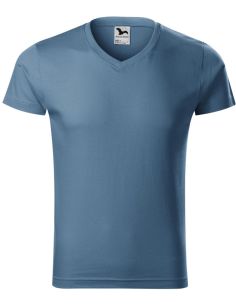 Tričko pánske Slim Fit V-neck 146 denim 2