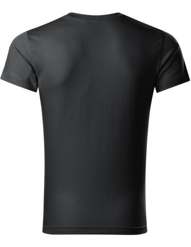 Tričko pánske Slim Fit V-neck 146 ebony gray