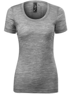 Tričko dámske Merino Rise 158 tmavosivý melír 2