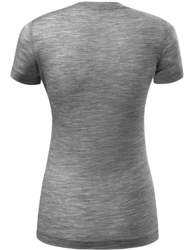 Tričko dámske Merino Rise 158 tmavosivý melír
