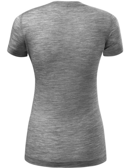 Tričko dámske Merino Rise 158 tmavosivý melír