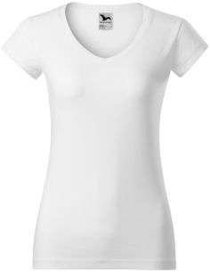 Tričko dámske Fit V-neck 162 biela 2