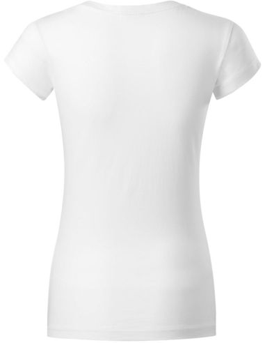Tričko dámske Fit V-neck 162 biela