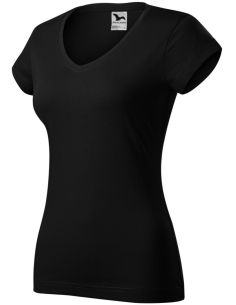 Tričko dámske Fit V-neck 162 čierna