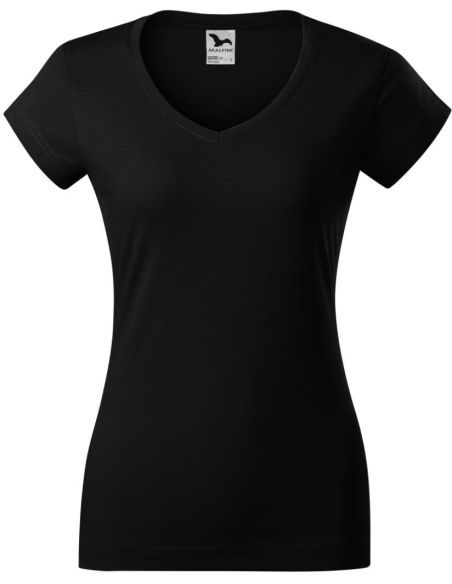 Tričko dámske Fit V-neck 162 čierna
