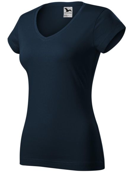Tričko dámske Fit V-neck 162 tmavomodrá