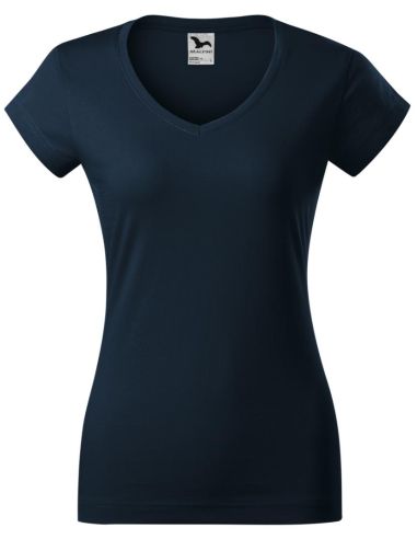 Tričko dámske Fit V-neck 162 tmavomodrá