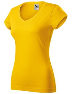 Tričko dámske Fit V-neck 162 žltá