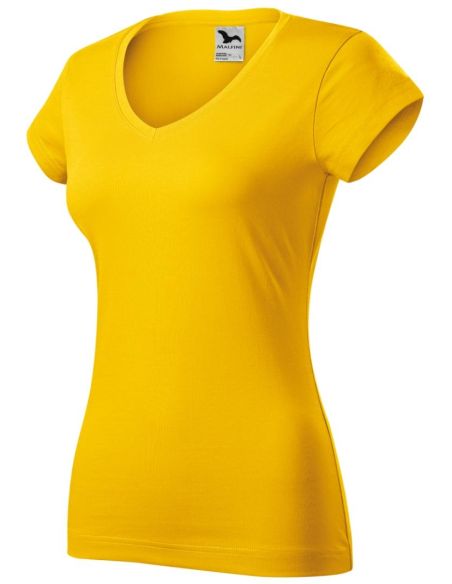 Tričko dámske Fit V-neck 162 žltá